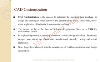 CAD Customization &Automation
