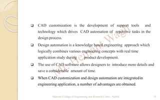 CAD Customization &Automation