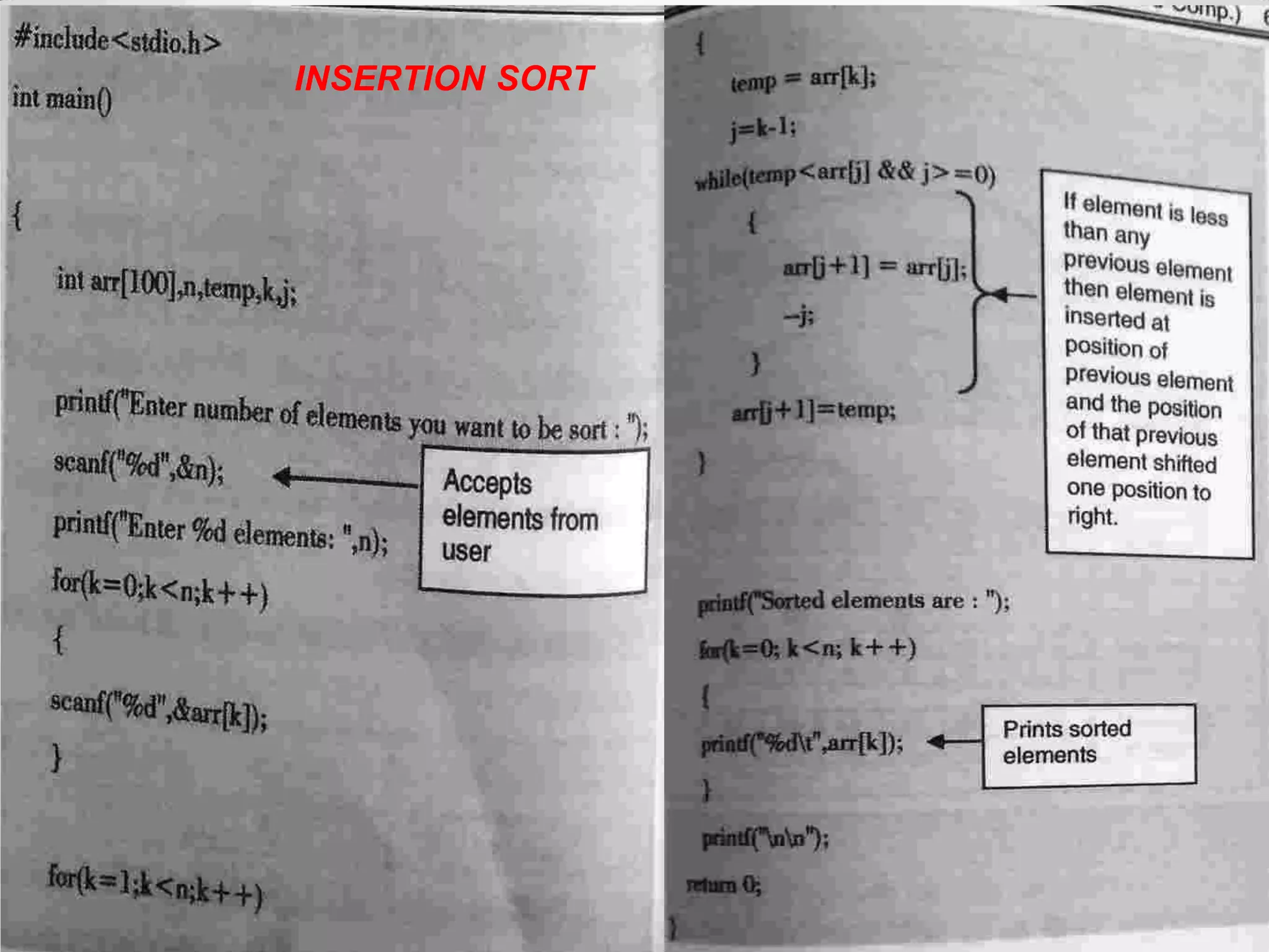 15
0
INSERTION SORT
 