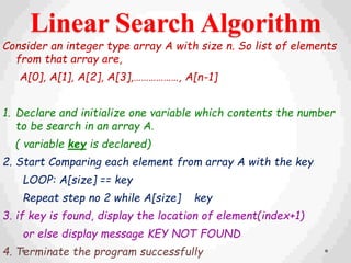 Unit 6 dsa SEARCHING AND SORTING | PPT