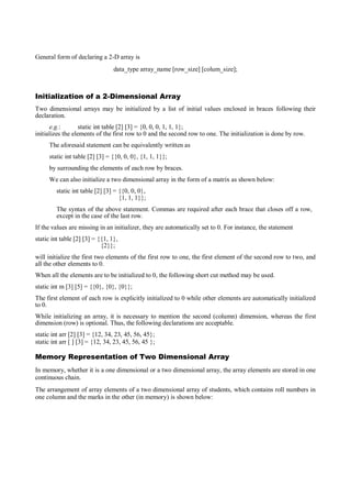 Introduction to Arrays in C | PDF