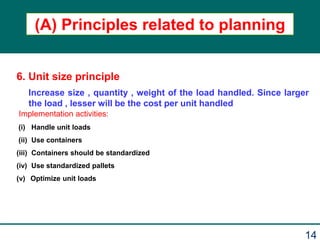 Unit Load Rpinciple Unit 6 material handling | PPTX