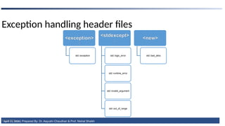 Comprehensive Guide to Exception Handling in C++ Programming | PPTX