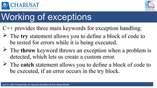 Comprehensive Guide to Exception Handling in C++ Programming | PPTX