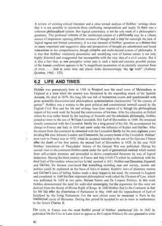 Unit 6 Thomas Hobbes