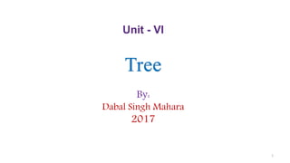 Tree
1
By:
Dabal Singh Mahara
2017
 