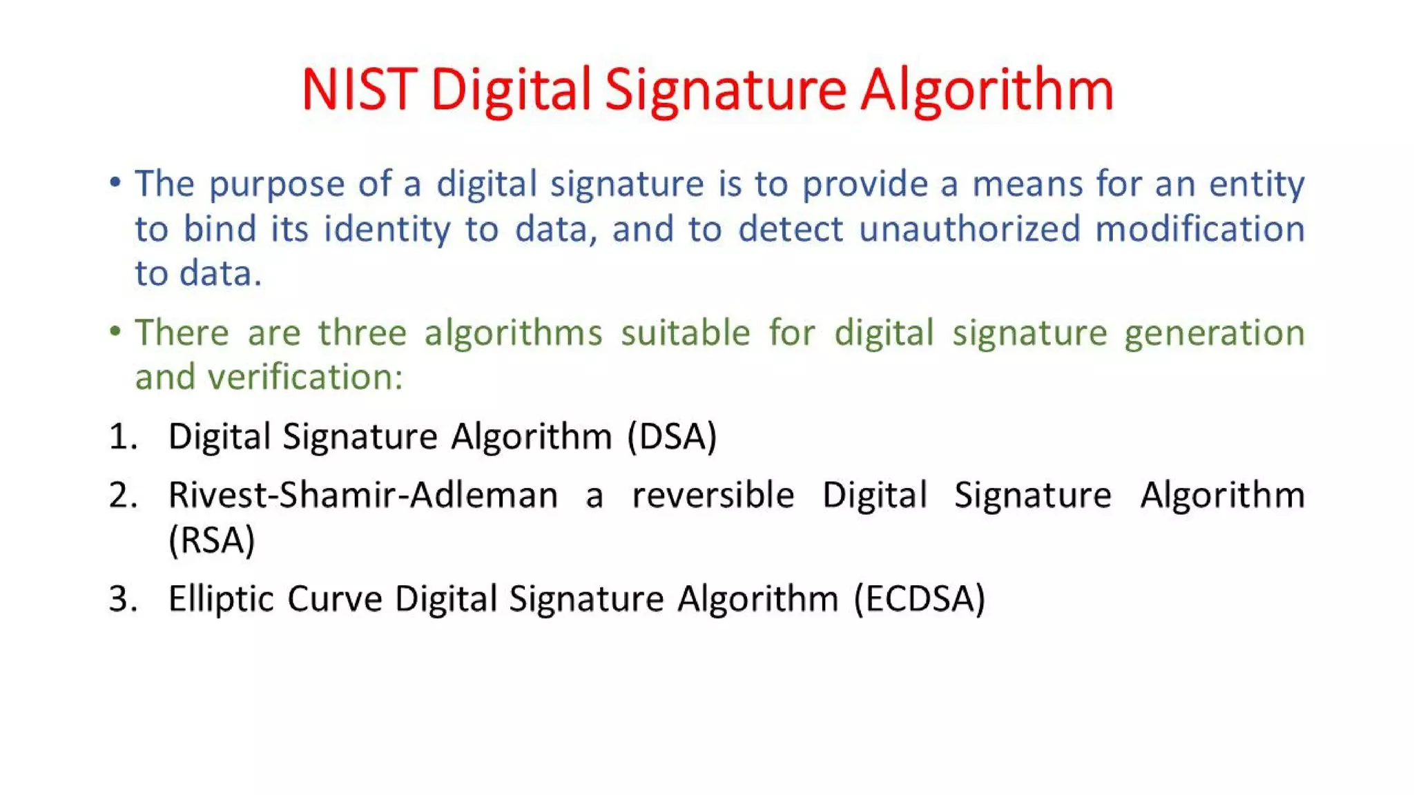 CNS - Unit - 7 - Digital Signature