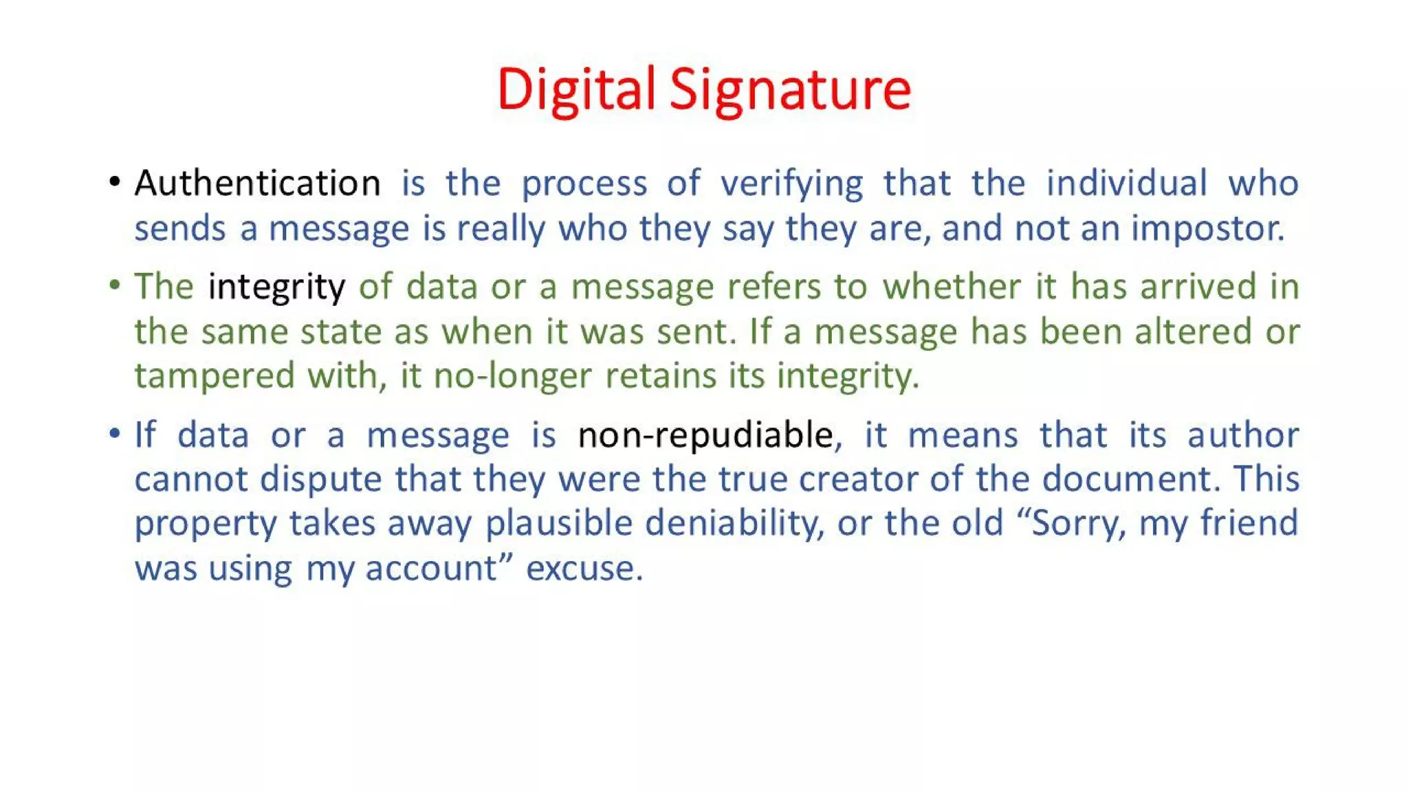 CNS - Unit - 7 - Digital Signature