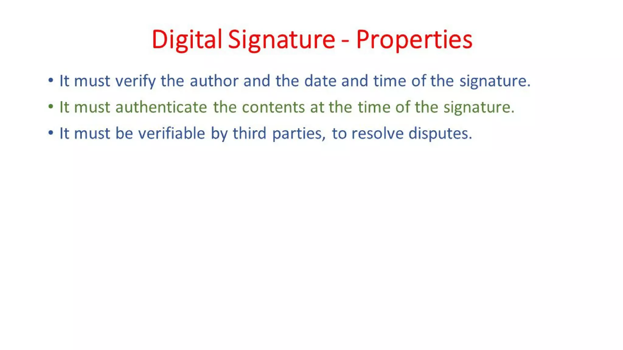CNS - Unit - 7 - Digital Signature