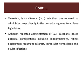Ivta Injection Unit-7 Drugs used in OphthalmicENT Disorders (1).pptx