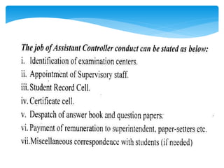 Unit 7 examination system in pakistan