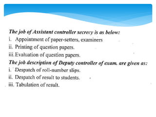 Unit 7 examination system in pakistan