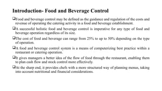 Unit- 7 Planning for Food and beverage control.pptx