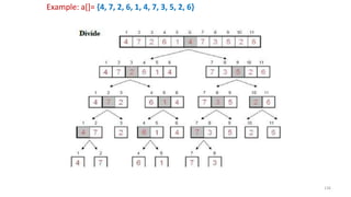 136
Example: a[]= {4, 7, 2, 6, 1, 4, 7, 3, 5, 2, 6}
 
