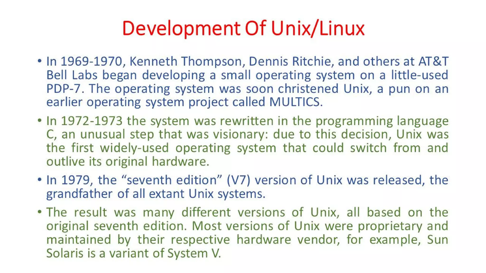 OSV - Unit - 8 - Unix/Linux Operating System