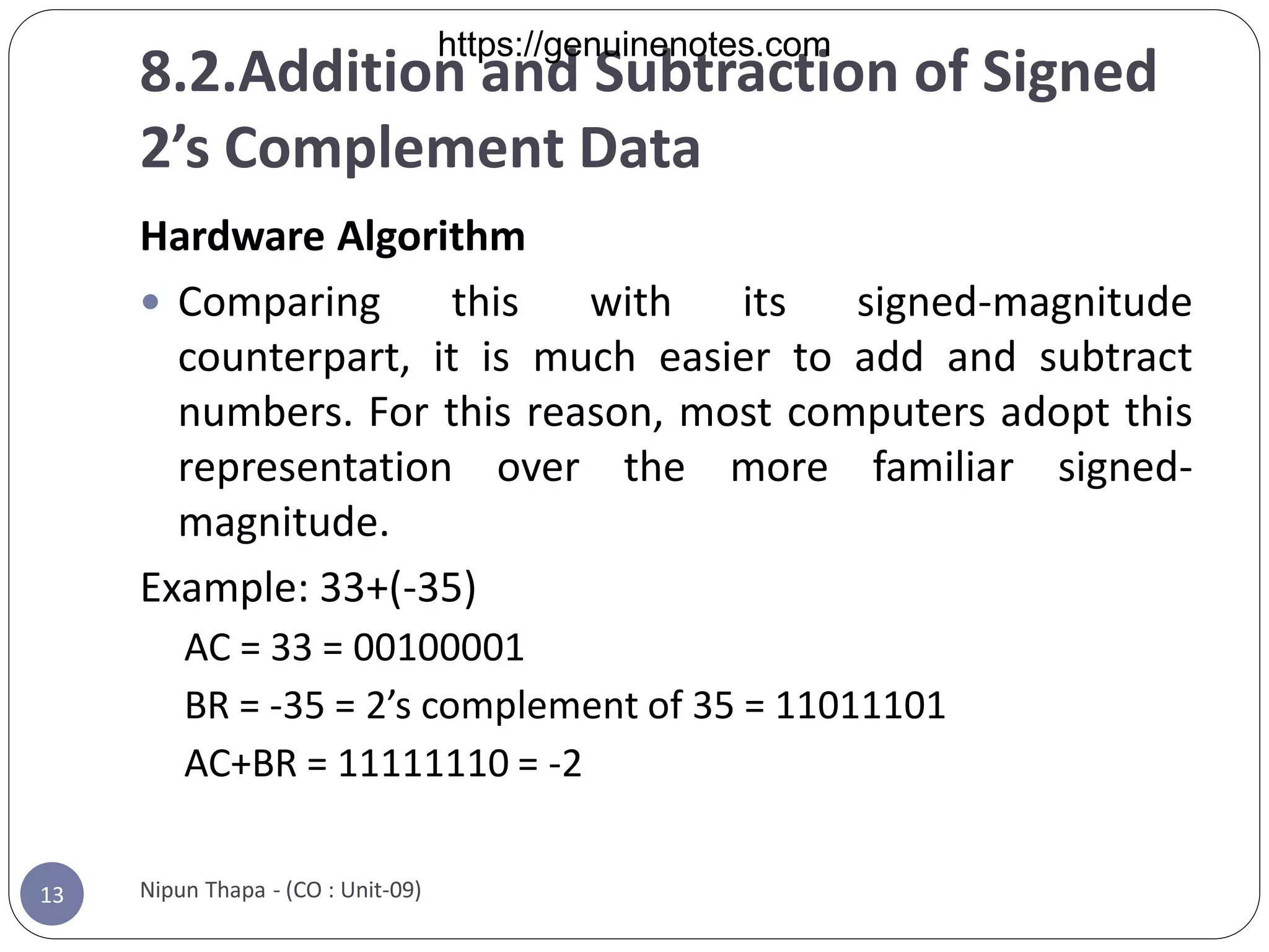 Unit 8 Computer Arithmetic Pdf Unit 8 Computer Arithmetic Pdf