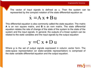 INTRODUCTION TO STATE SPACE ANALYSIS basic | PPTX