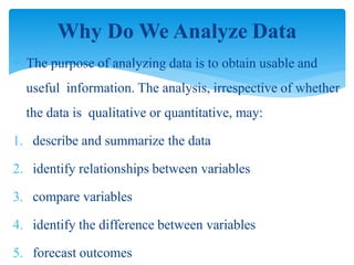 Unit 8 data analysis and interpretation