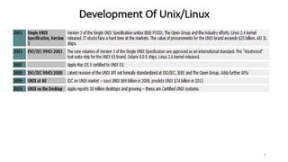 OS Unit 9 - Unix/Linux Operating System | PPT
