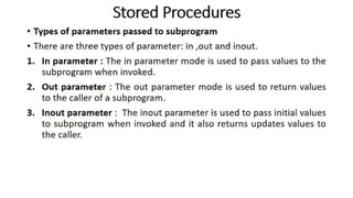 DBMS Unit 9 - PL/SQL Concept | PDF