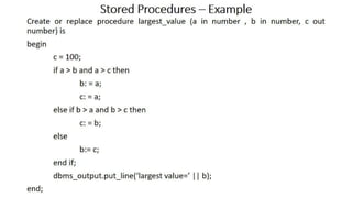 DBMS Unit 9 - PL/SQL Concept | PDF