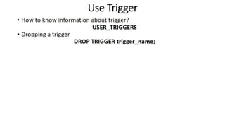 DBMS Unit 9 - PL/SQL Concept | PDF