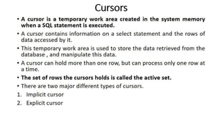 DBMS Unit 9 - PL/SQL Concept | PDF