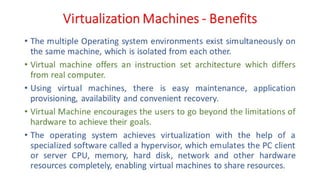 OSV - Unit - 9 - Virtualization Concepts | PDF