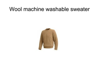 Wool machine washable sweater 