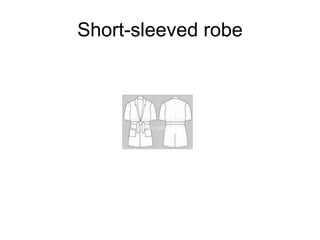 Short-sleeved robe 