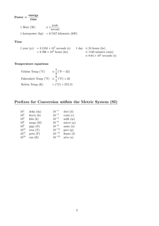 Unit conversions | PDF