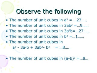 Unit cube Activity 2 by Ms. Rashmi Kathuria | PPT