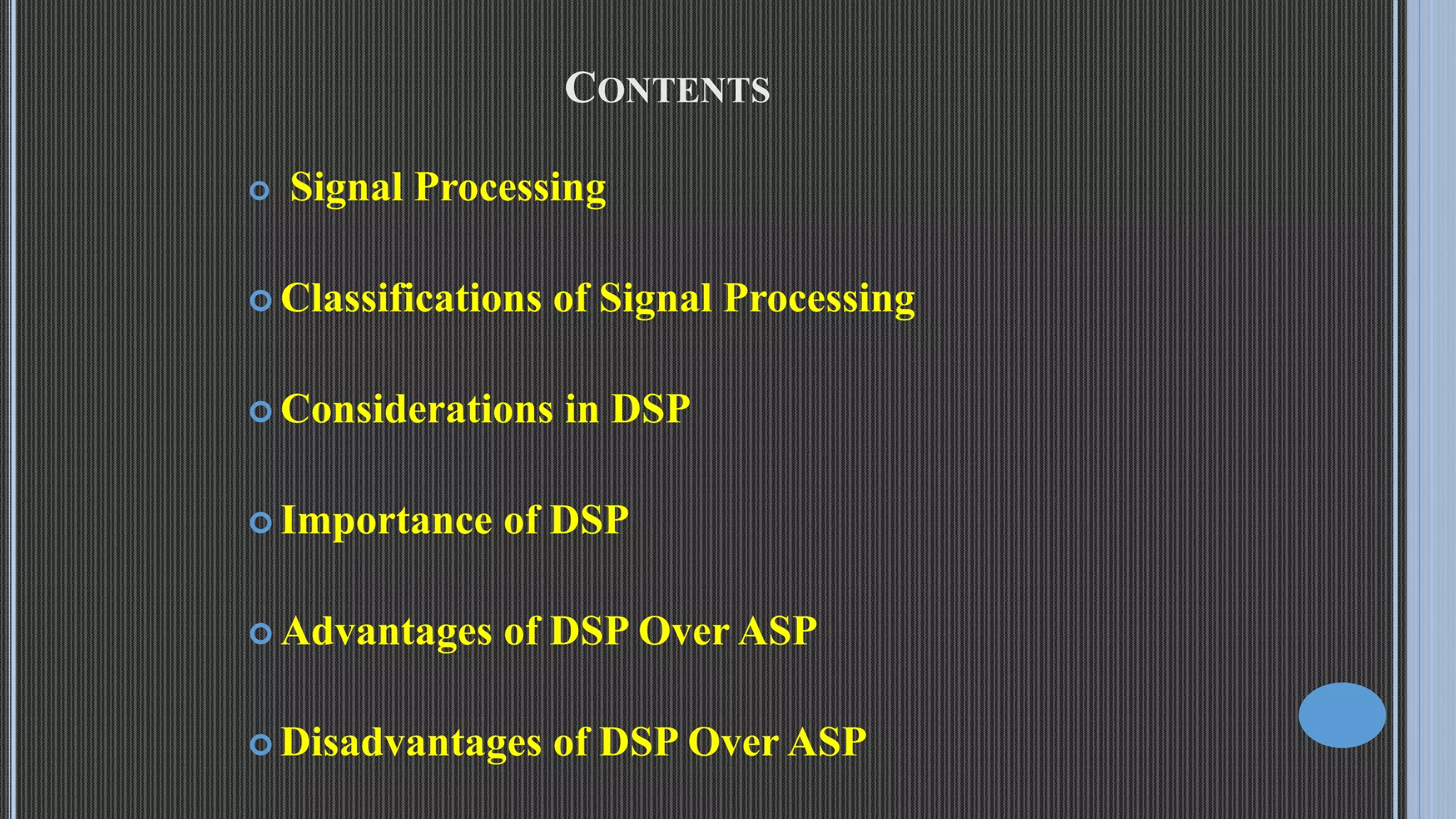 Introduction to digital signal processing PPT