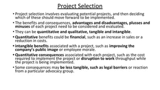 Comprehensive Guide to Project Selection and Authorization Processes | PDF