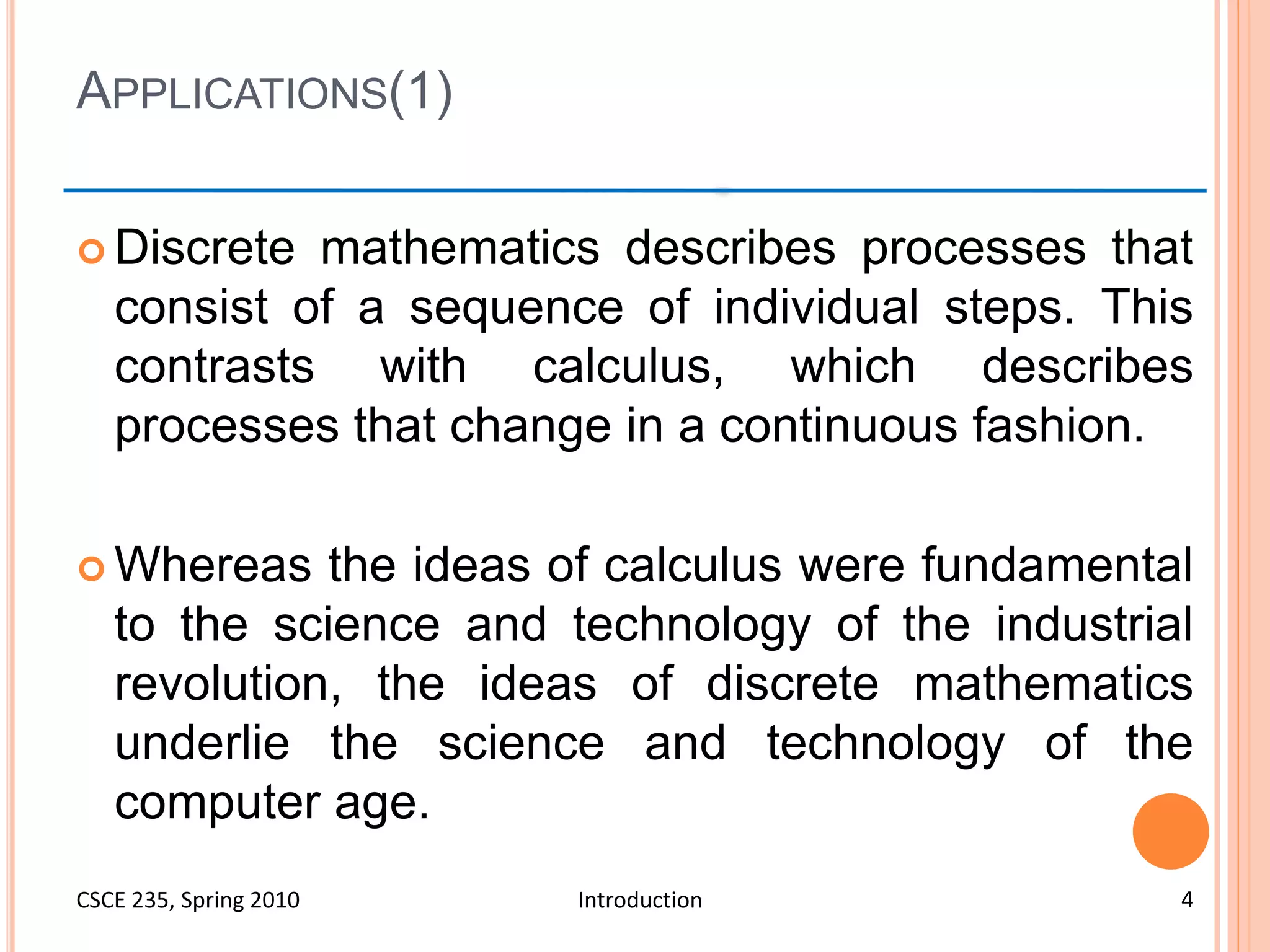 Applications of Discrete Structures | PPTX | Science