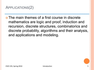 Applications of Discrete Structures | PPTX | Science