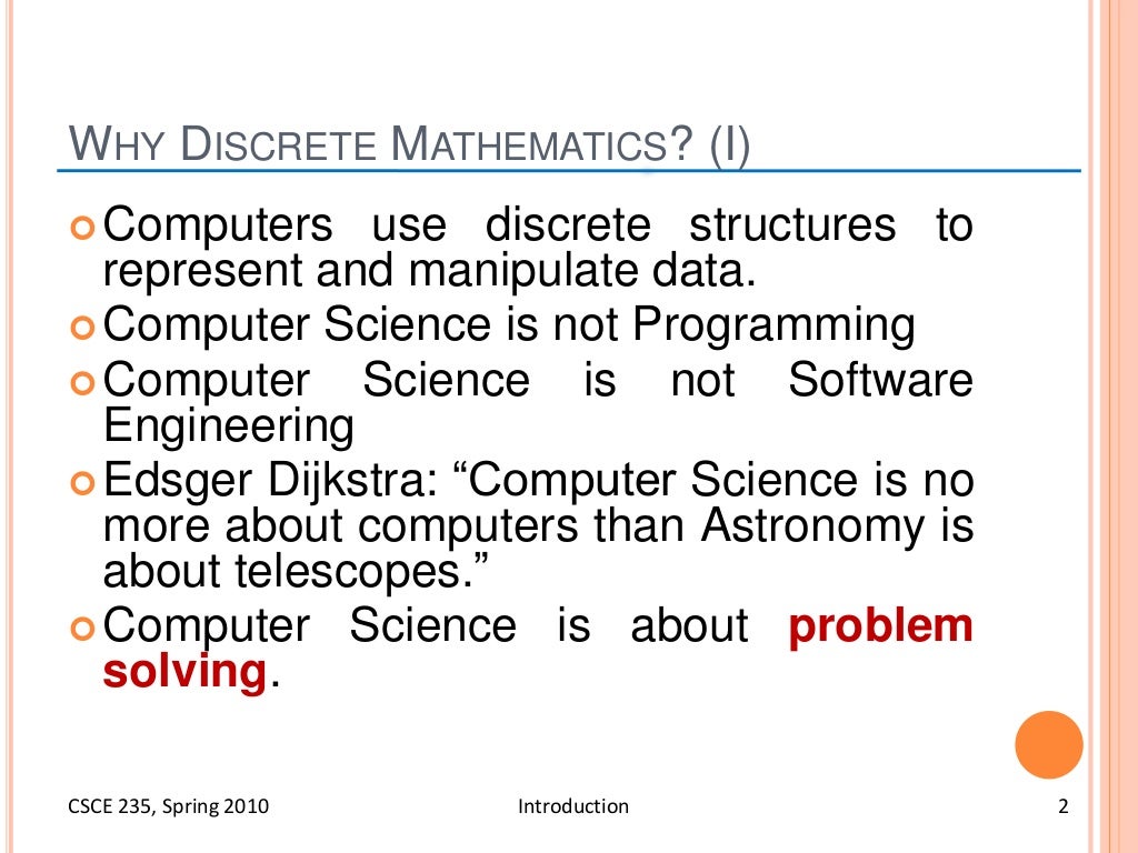Applications of Discrete Structures