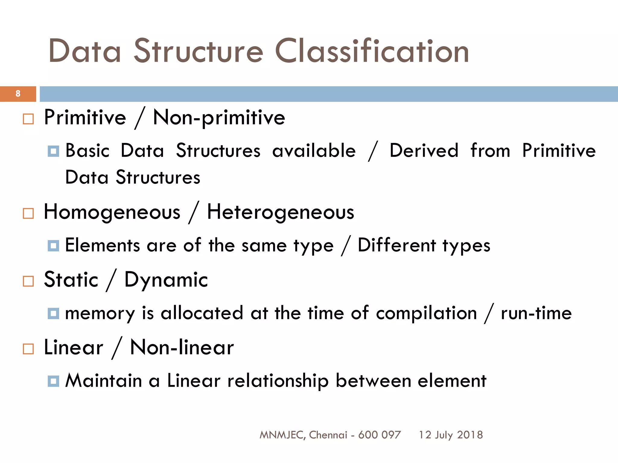 UNIT I LINEAR DATA STRUCTURES – LIST | PPT