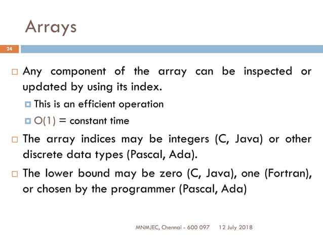 UNIT I LINEAR DATA STRUCTURES – LIST | PPT