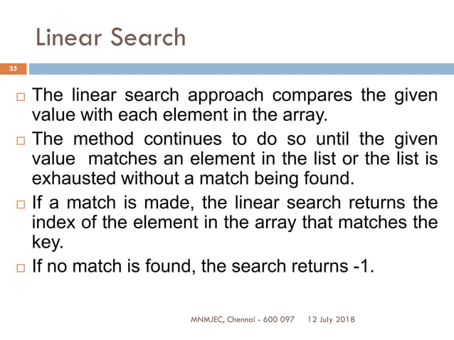 UNIT I LINEAR DATA STRUCTURES – LIST | PPT