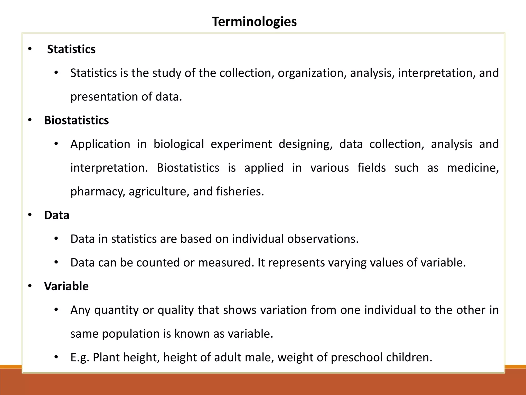 Introduction to Biostatistics and types of sampling methods | PPTX