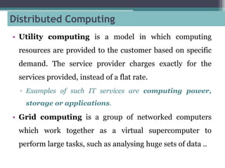What Is Utility Computer Example Unit-I: Introduction to Cloud Computing | PPT