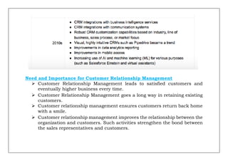 Unit - I.pdf customer relationship management | PDF