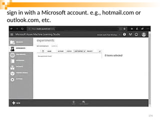 sign in with a Microsoft account. e.g., hotmail.com or
outlook.com, etc.
174
 