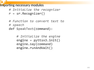 Importing necessary modules
263
 