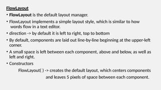 UNIT-I.pptx awt advance java abstract windowing toolkit and swing | PPTX