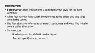UNIT-I.pptx awt advance java abstract windowing toolkit and swing | PPTX