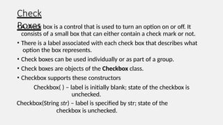 UNIT-I.pptx awt advance java abstract windowing toolkit and swing | PPTX