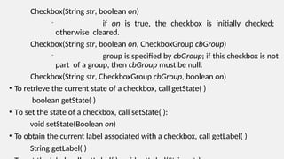 UNIT-I.pptx awt advance java abstract windowing toolkit and swing | PPTX