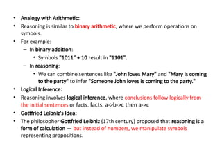 Knowledge Representation and Reasoning UNIT -I | PPTX